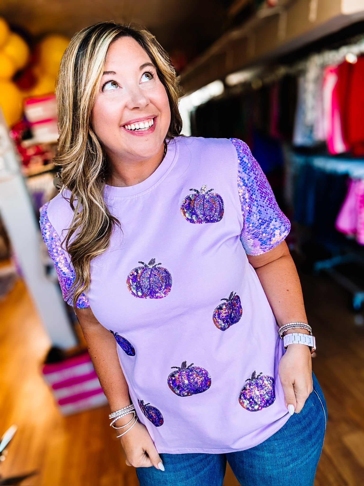 Pumpkin Queen Graphic Top-Shirts-Dear Me Southern Boutique, located in DeRidder, Louisiana