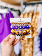 Purple Reign Jumbo Bracelet Stack-Bracelets-Dear Me Southern Boutique, located in DeRidder, Louisiana