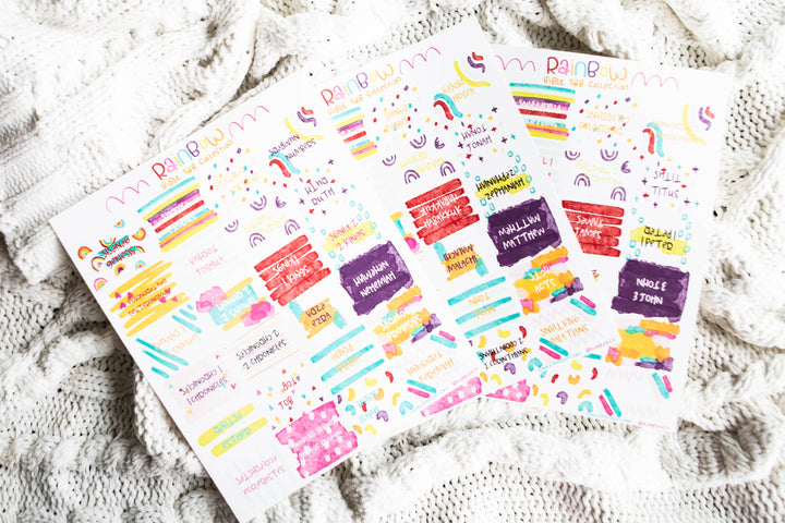 Rainbow Bible Tabs-Other Accessories-Dear Me Southern Boutique, located in DeRidder, Louisiana