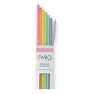 Rainbow Glitter Swig Reusable Straw Set-Straws-Dear Me Southern Boutique, located in DeRidder, Louisiana