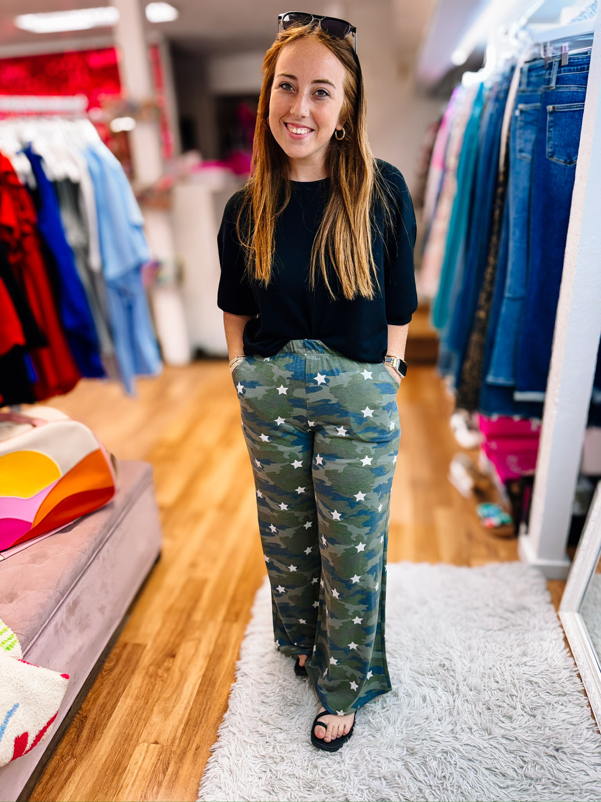 Raised on Country Star Pants-Other Bottoms-Dear Me Southern Boutique, located in DeRidder, Louisiana