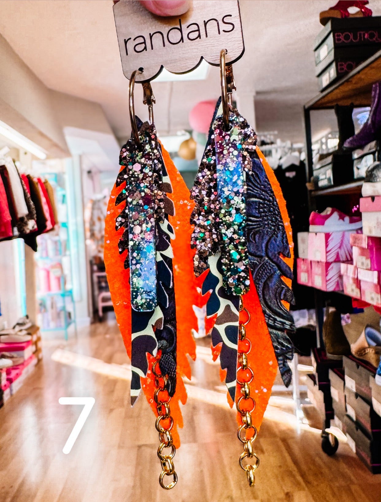 Randans Camo Fringe-Earrings-Dear Me Southern Boutique, located in DeRidder, Louisiana