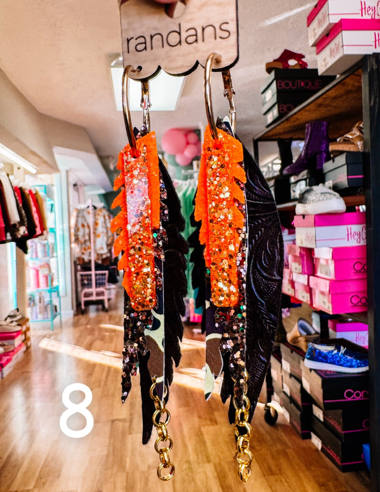 Randans Camo Fringe-Earrings-Dear Me Southern Boutique, located in DeRidder, Louisiana