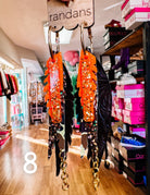 Randans Camo Fringe-Earrings-Dear Me Southern Boutique, located in DeRidder, Louisiana