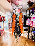 Randans Camo Fringe-Earrings-Dear Me Southern Boutique, located in DeRidder, Louisiana