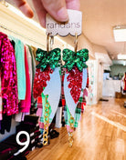 Randans Classic Christmas Fringe-Earrings-Dear Me Southern Boutique, located in DeRidder, Louisiana