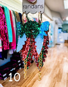 Randans Classic Christmas Fringe-Earrings-Dear Me Southern Boutique, located in DeRidder, Louisiana