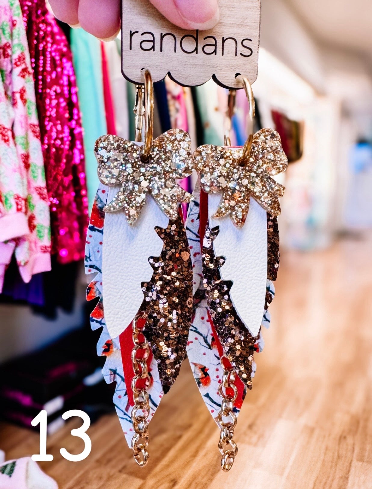 Randans Classic Christmas Fringe-Earrings-Dear Me Southern Boutique, located in DeRidder, Louisiana