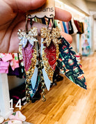 Randans Classic Christmas Fringe-Earrings-Dear Me Southern Boutique, located in DeRidder, Louisiana