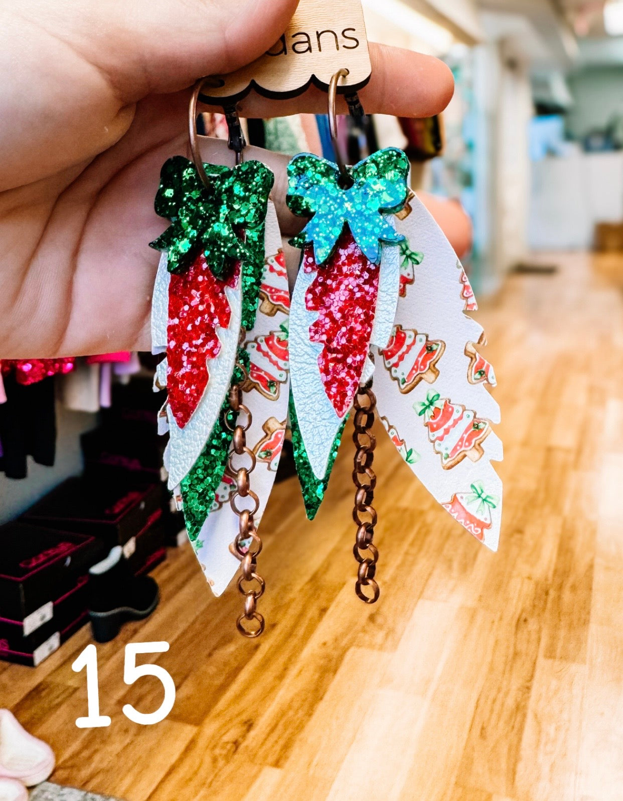 Randans Classic Christmas Fringe-Earrings-Dear Me Southern Boutique, located in DeRidder, Louisiana