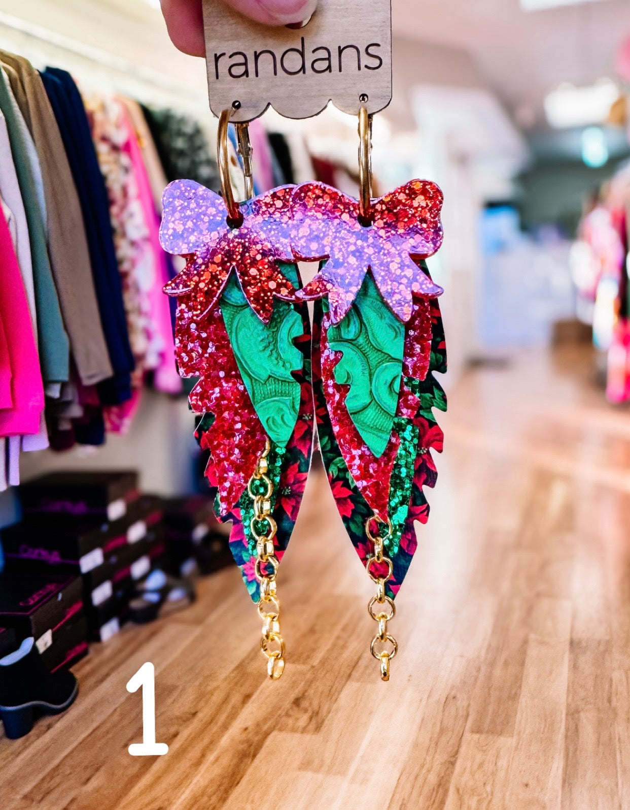 Randans Classic Christmas Fringe-Earrings-Dear Me Southern Boutique, located in DeRidder, Louisiana