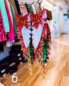 Randans Classic Christmas Fringe-Earrings-Dear Me Southern Boutique, located in DeRidder, Louisiana