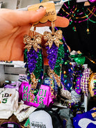 Randans Fringe- Mardi Gras-Earrings-Dear Me Southern Boutique, located in DeRidder, Louisiana