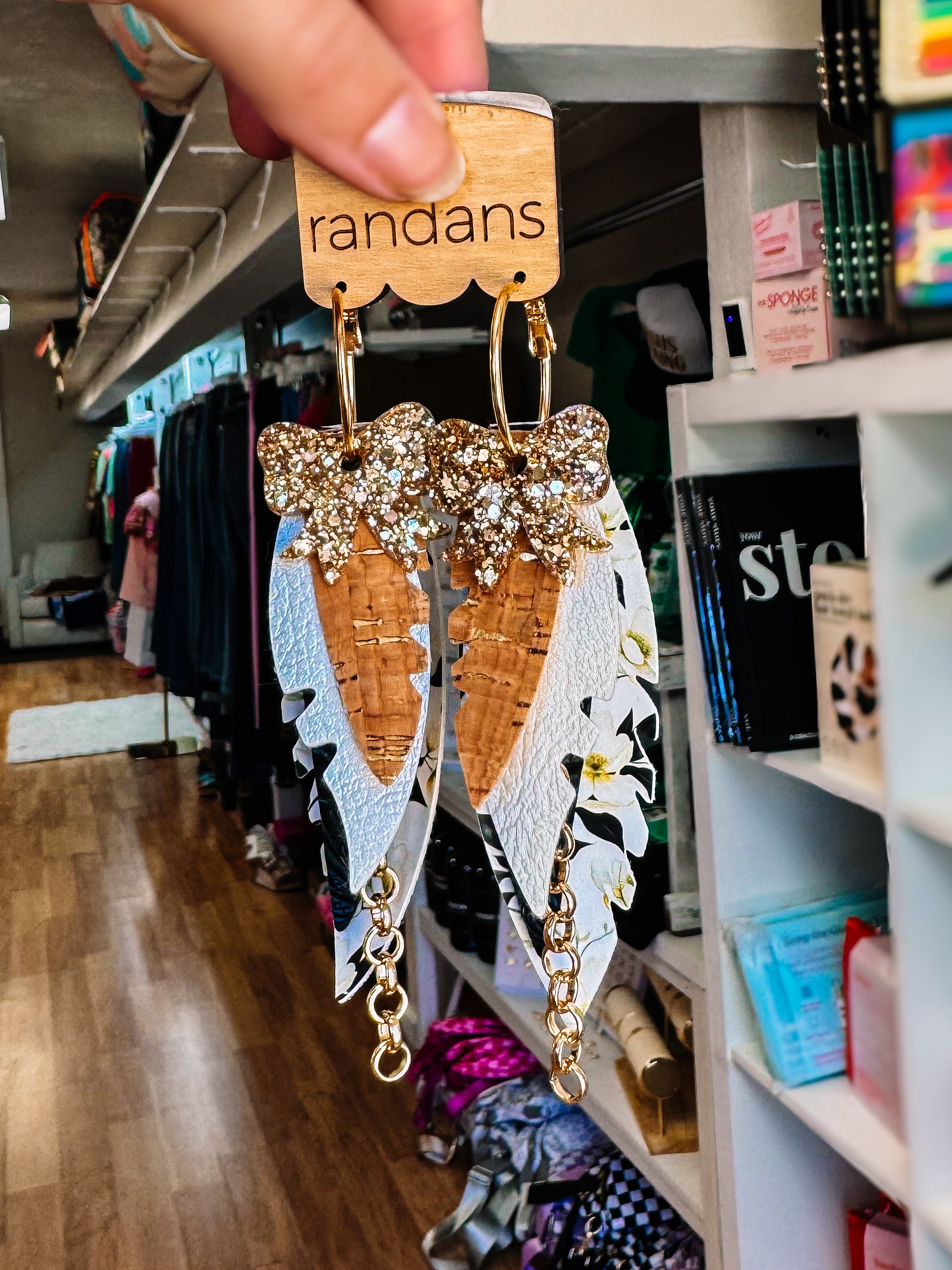 Randans Fringe- Southern Magnolia-Earrings-Dear Me Southern Boutique, located in DeRidder, Louisiana