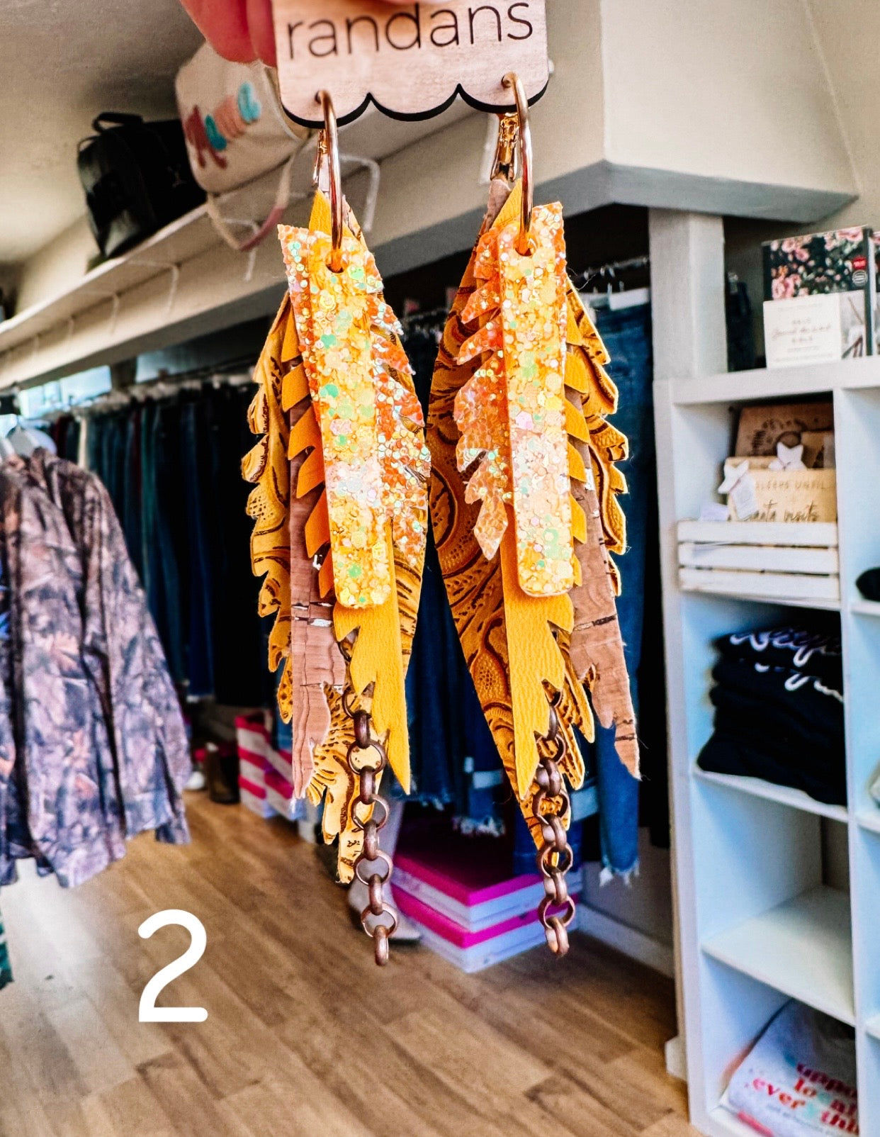 Randans Golden Gypsy Fringe-Earrings-Dear Me Southern Boutique, located in DeRidder, Louisiana