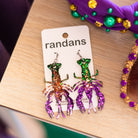 Randans Mardi Gras Craw-Earrings-Dear Me Southern Boutique, located in DeRidder, Louisiana