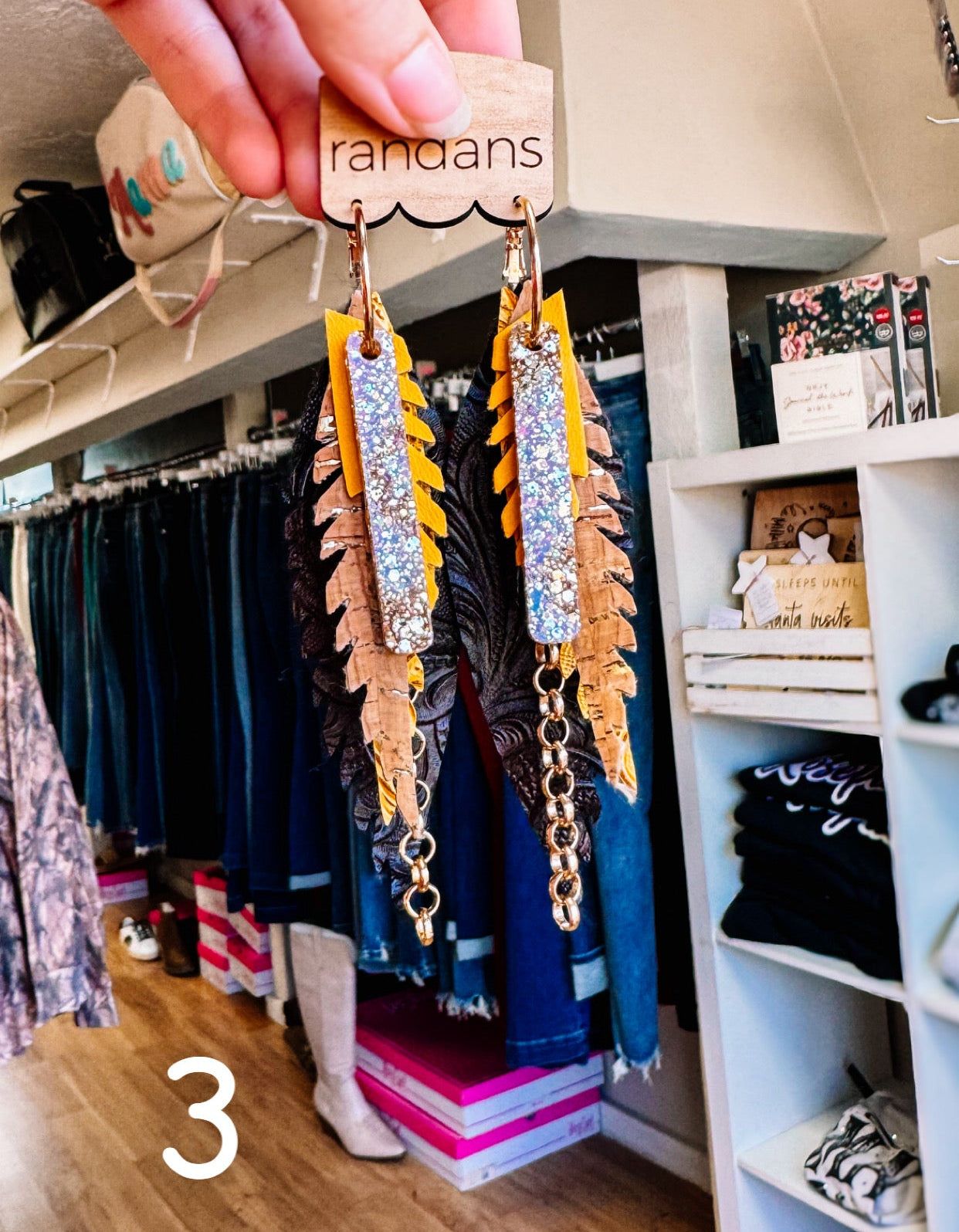 Randans Neutral Fringe-Earrings-Dear Me Southern Boutique, located in DeRidder, Louisiana