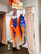 Randans Orange Glow Fringe-Earrings-Dear Me Southern Boutique, located in DeRidder, Louisiana