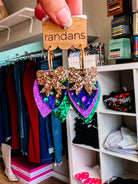 Randans Petite - Mardi Gras-Jewelry - Earrings-Dear Me Southern Boutique, located in DeRidder, Louisiana