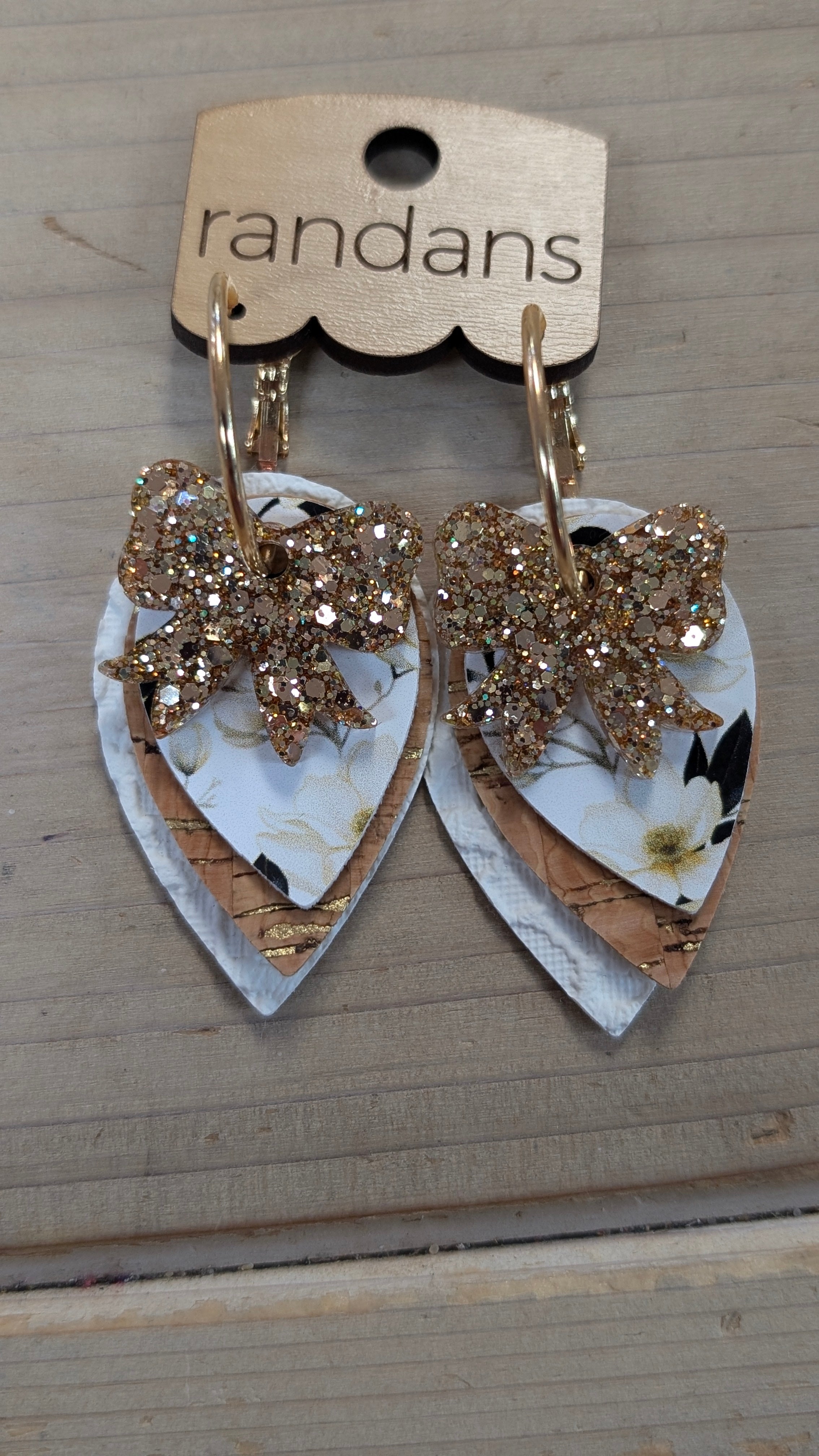 Randans Petite - Southern Magnolia-Earrings-Dear Me Southern Boutique, located in DeRidder, Louisiana
