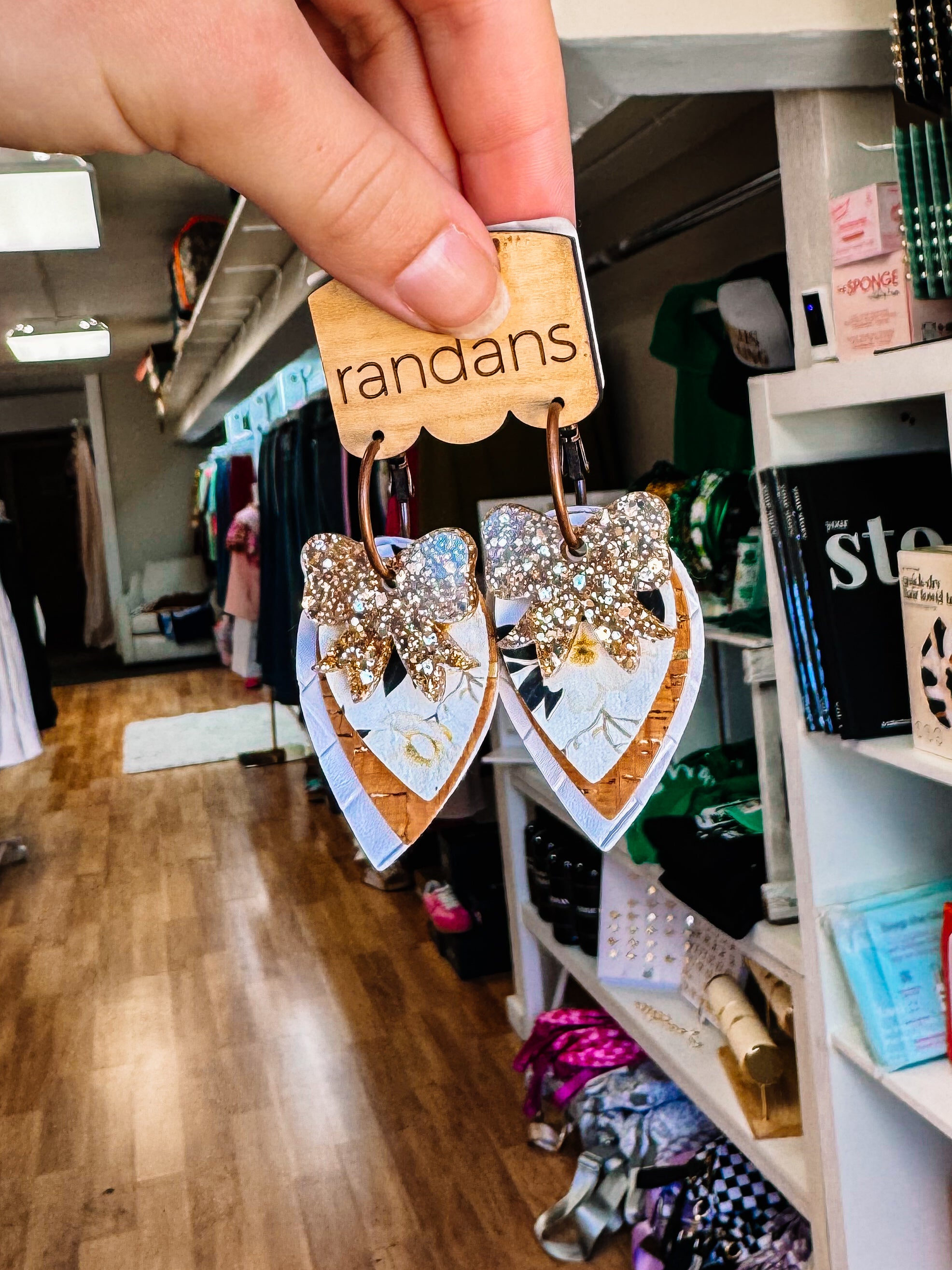 Randans Petite - Southern Magnolia-Earrings-Dear Me Southern Boutique, located in DeRidder, Louisiana