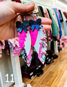 Randans Pink Christmas Fringe-Earrings-Dear Me Southern Boutique, located in DeRidder, Louisiana