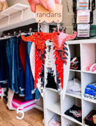 Randans Red, White, and Blue Fringe-Earrings-Dear Me Southern Boutique, located in DeRidder, Louisiana