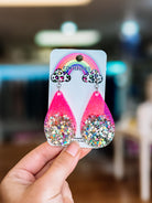 Randans Resin Earrings-Dear Me Southern Boutique, located in DeRidder, Louisiana