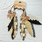 Randans fringe hoop earrings- Christmas- neutral tree trio-Dear Me Southern Boutique, located in DeRidder, Louisiana