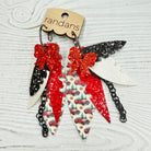 Randans fringe hoop earrings- Christmas- trucks-Dear Me Southern Boutique, located in DeRidder, Louisiana