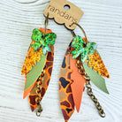 Randans fringe hoop earrings- Fall- Blaze-Dear Me Southern Boutique, located in DeRidder, Louisiana