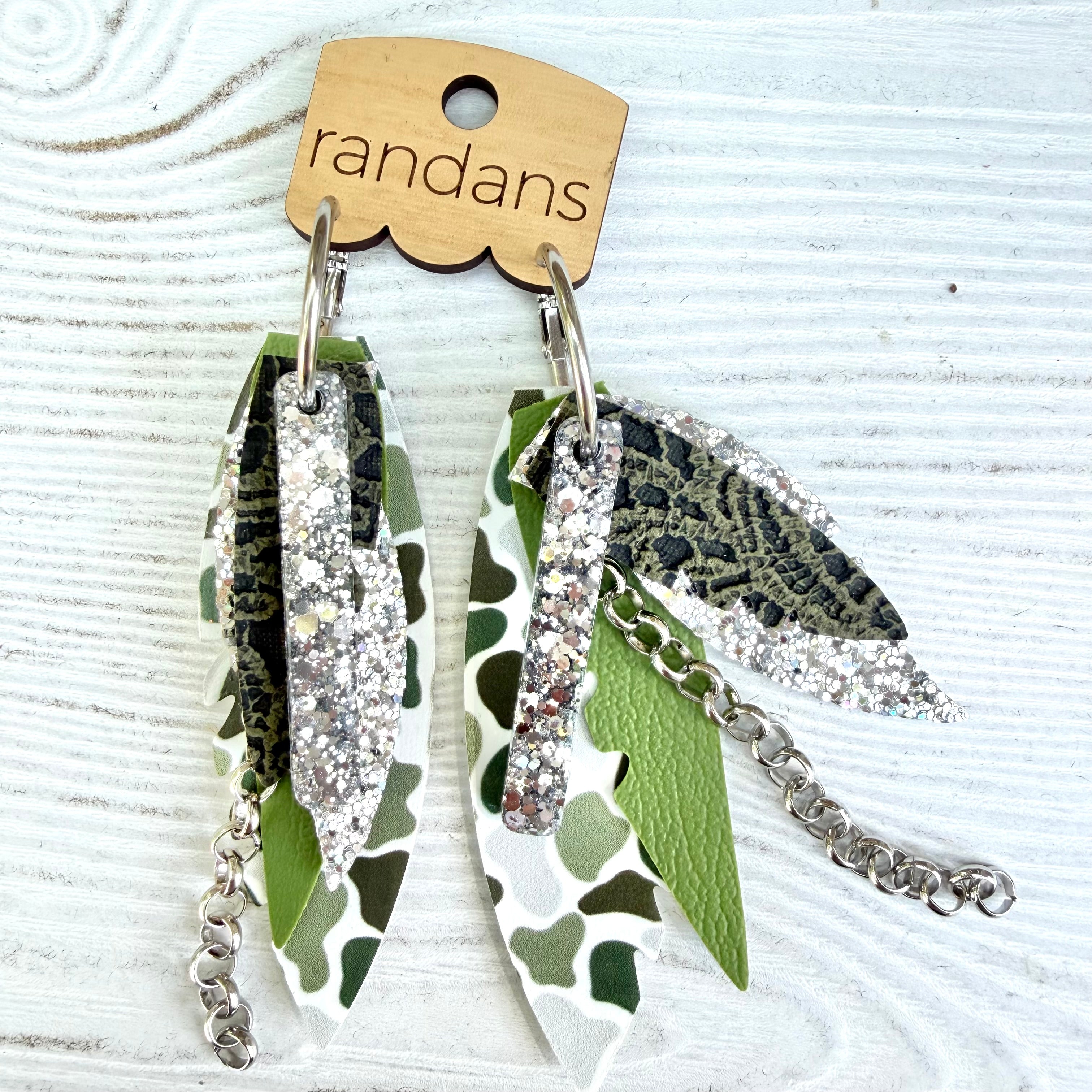 Randans fringe hoop earrings- Fall- Bowie-Dear Me Southern Boutique, located in DeRidder, Louisiana