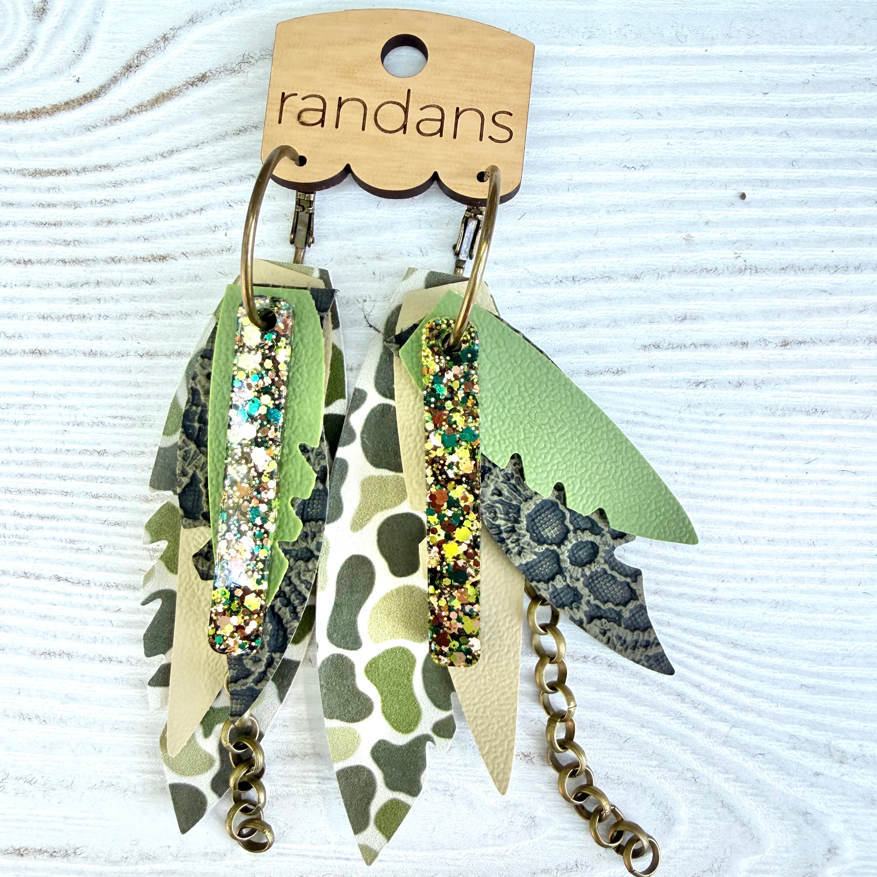 Randans fringe hoop earrings- Fall- Diesel-Dear Me Southern Boutique, located in DeRidder, Louisiana