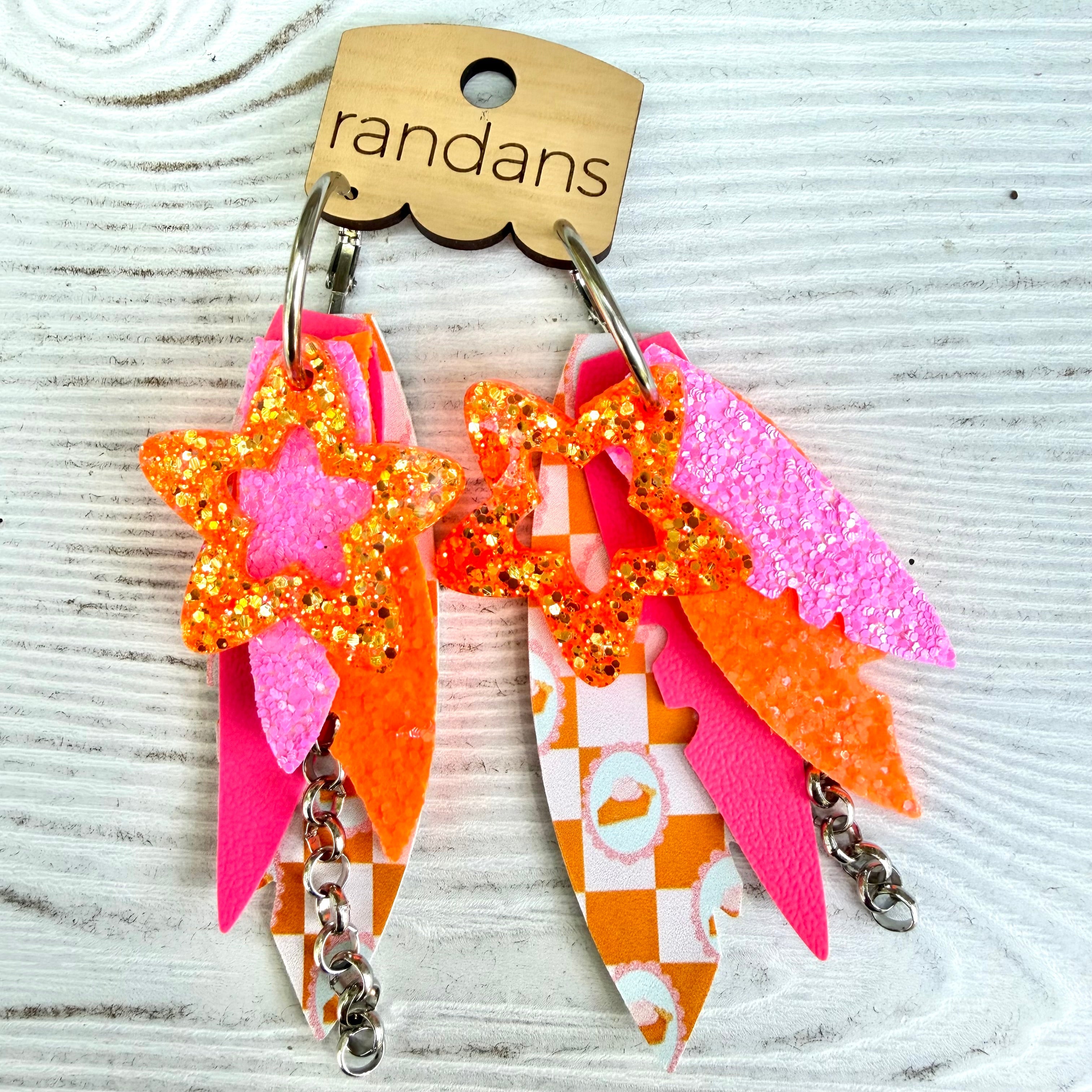 Randans fringe hoop earrings- Fall- Holden-Dear Me Southern Boutique, located in DeRidder, Louisiana