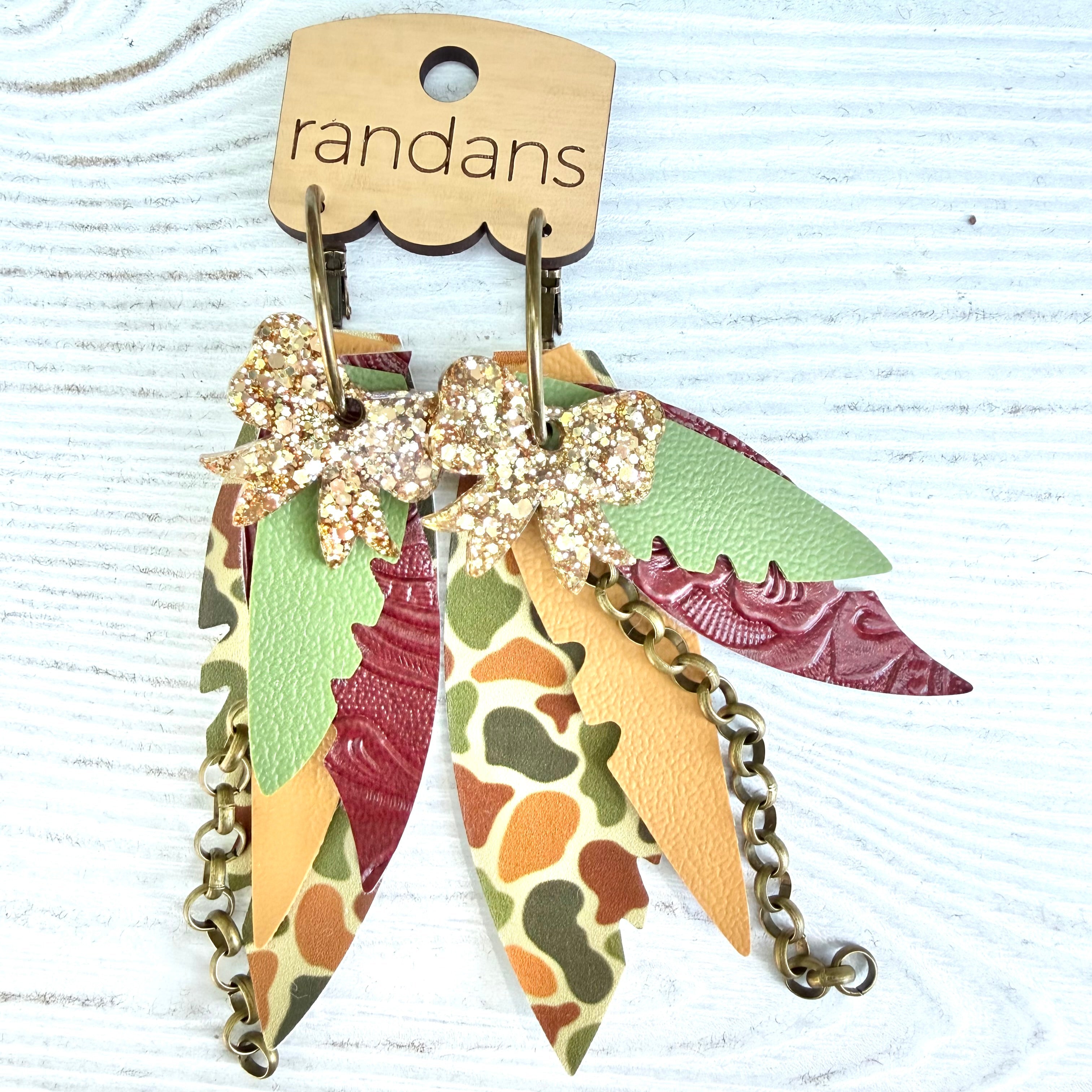 Randans fringe hoop earrings- Fall- Jagger-Dear Me Southern Boutique, located in DeRidder, Louisiana