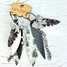 Randans fringe hoop earrings- Halloween- Lucien-Dear Me Southern Boutique, located in DeRidder, Louisiana