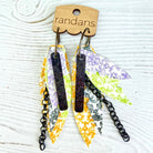 Randans fringe hoop earrings- Halloween- Raven-Dear Me Southern Boutique, located in DeRidder, Louisiana