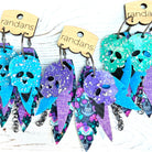 Randans fringe hoop earrings- Halloween- Wells-Dear Me Southern Boutique, located in DeRidder, Louisiana