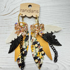 Randans fringe hoop earrings- music- record guitar-Dear Me Southern Boutique, located in DeRidder, Louisiana