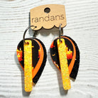 Randans petite fringe hoop earrings- Halloween- candles-Dear Me Southern Boutique, located in DeRidder, Louisiana