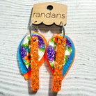 Randans petite fringe hoop earrings- Halloween - floral-Dear Me Southern Boutique, located in DeRidder, Louisiana
