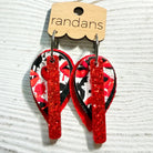 Randans petite fringe hoop earrings- Halloween- vampire-Dear Me Southern Boutique, located in DeRidder, Louisiana