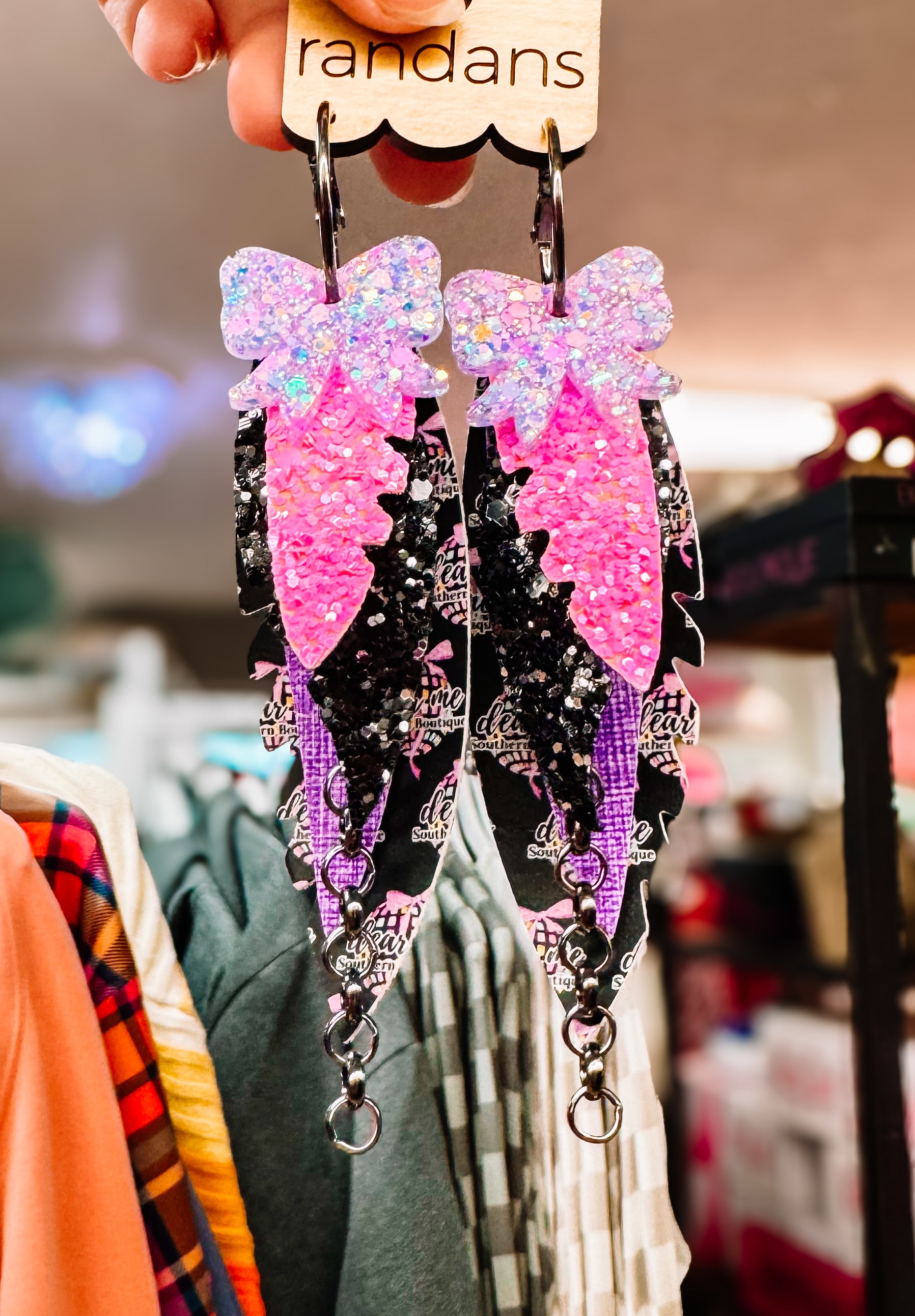 Randans x Dear Me Collab Fringe-Earrings-Dear Me Southern Boutique, located in DeRidder, Louisiana