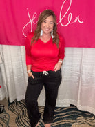 Refined Denim Wide Leg Pants, Black-Presales-Dear Me Southern Boutique, located in DeRidder, Louisiana