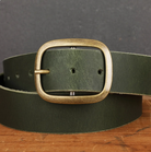 Regan Flegan Leather Belt with Brass Buckle-Dear Me Southern Boutique, located in DeRidder, Louisiana