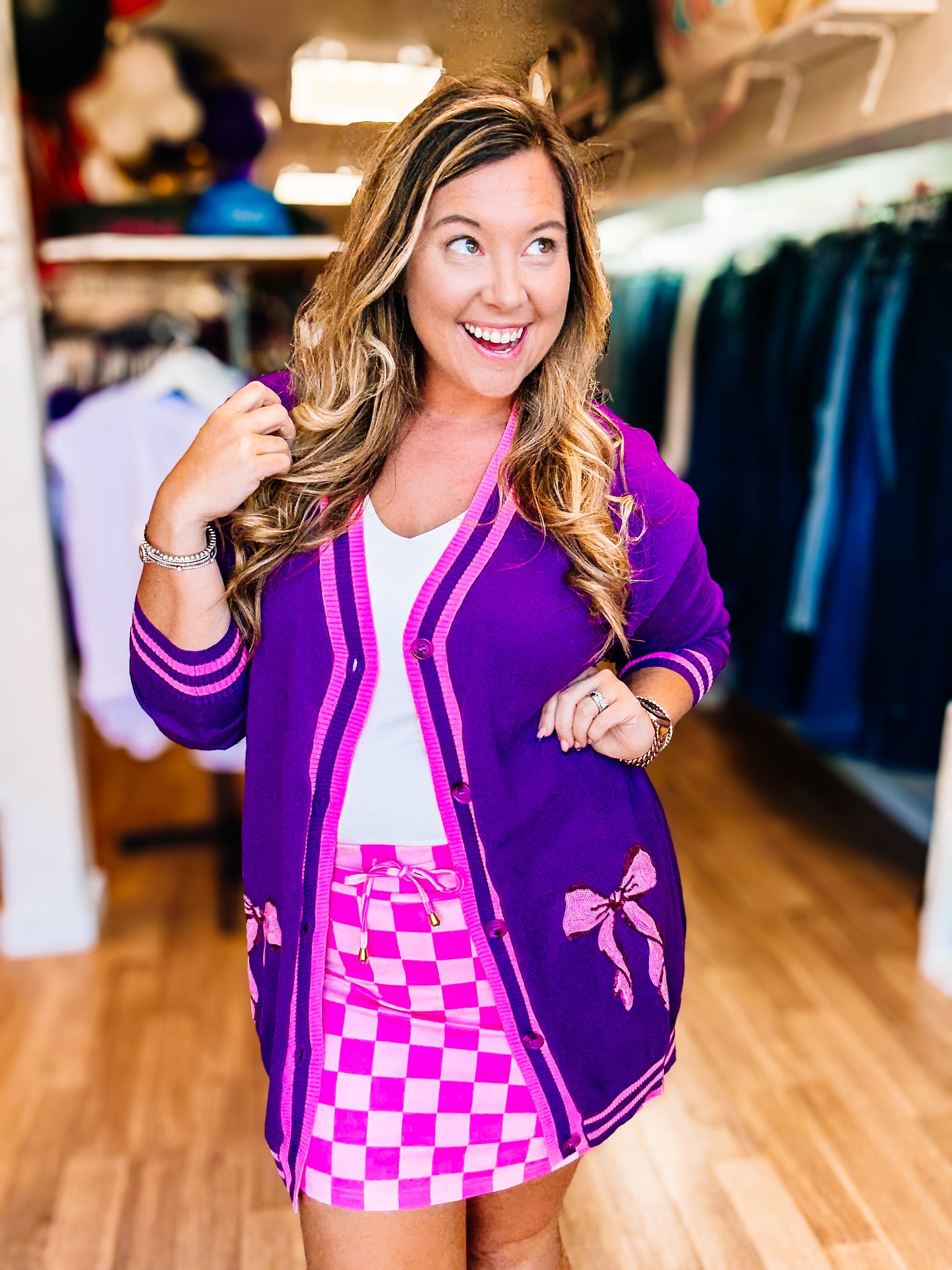 Ribbons And Bows Cardigans-Dear Me Southern Boutique, located in DeRidder, Louisiana