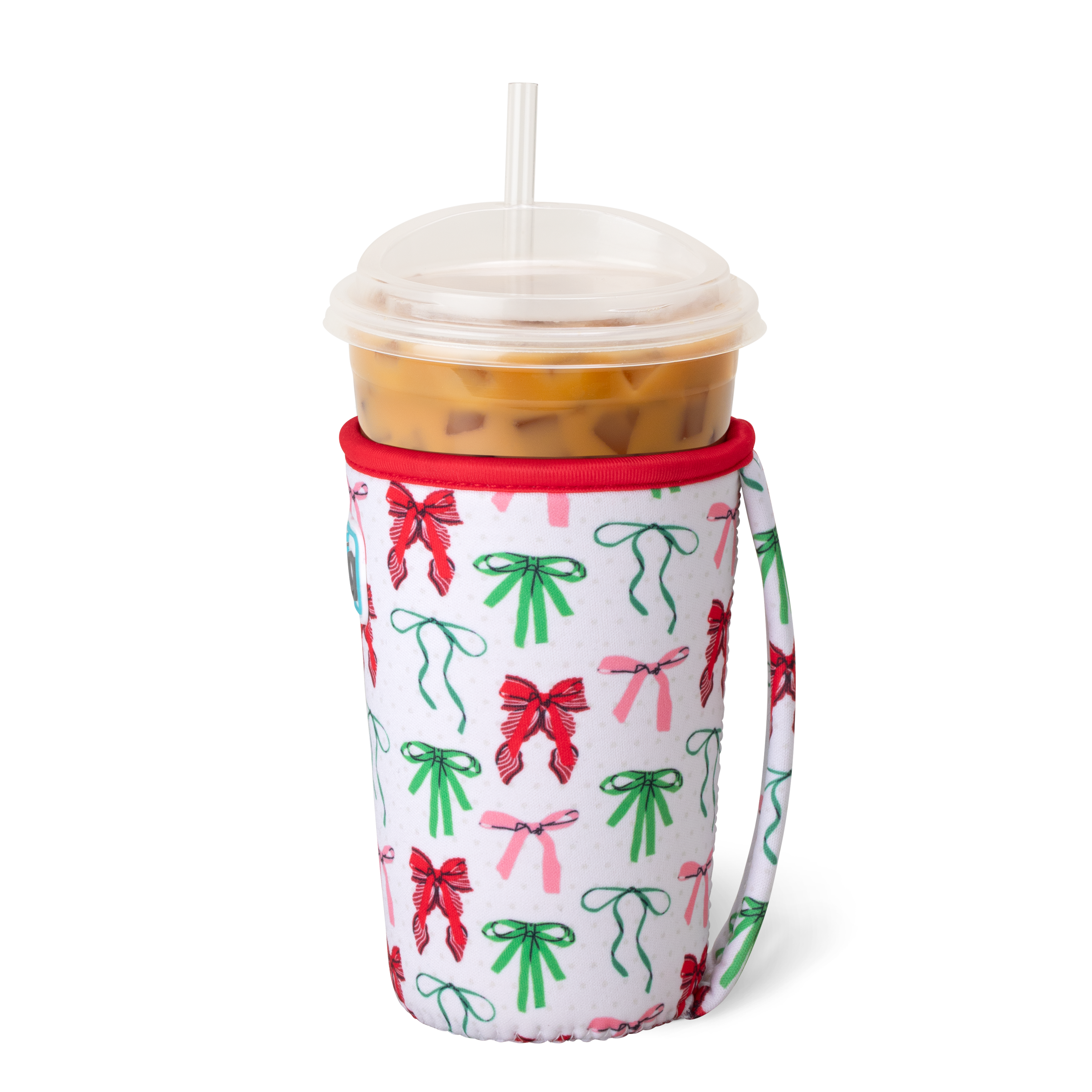 Ribbons & Bows Swig Iced Cup Coolie-Drink Coolies-Dear Me Southern Boutique, located in DeRidder, Louisiana