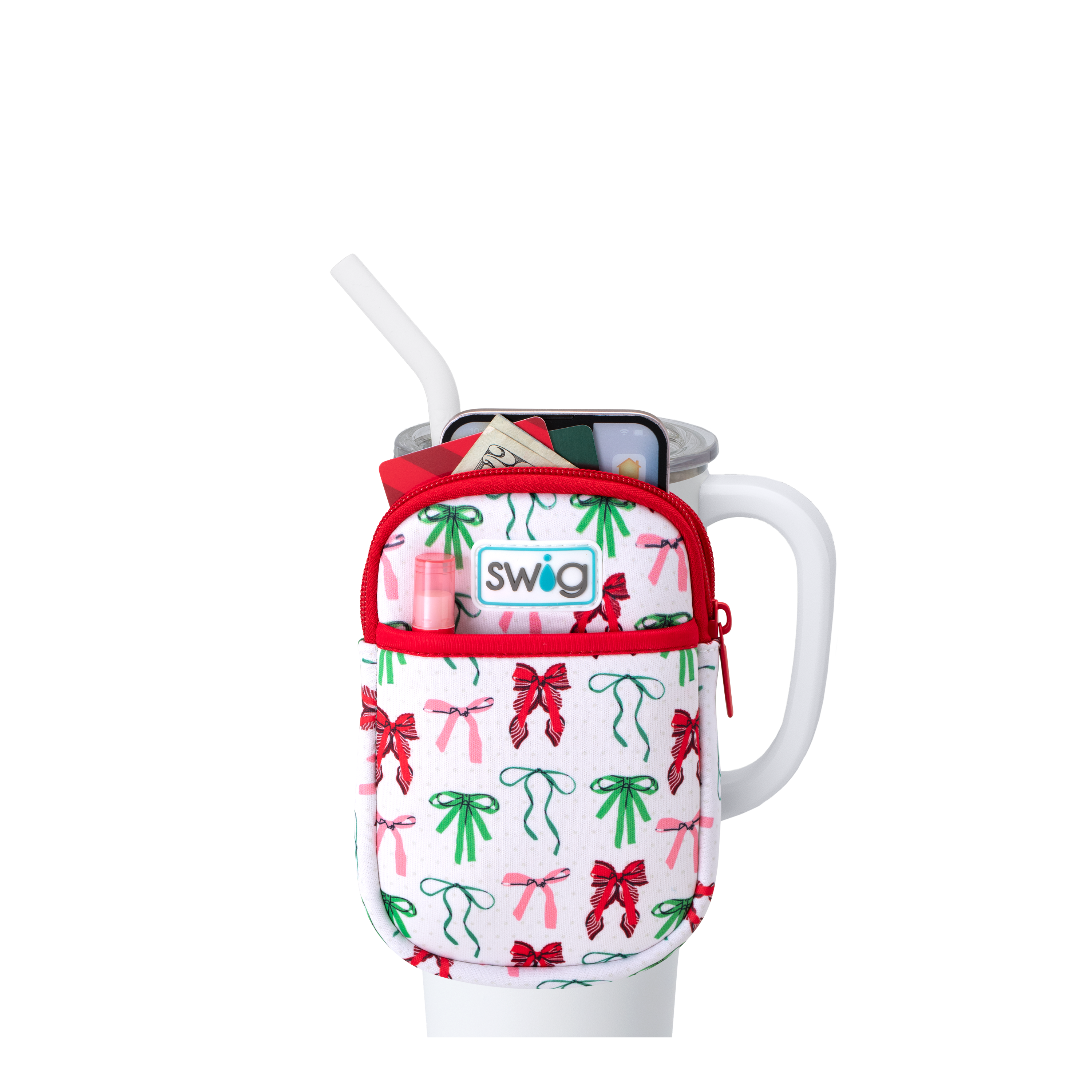 Ribbons & Bows Swig Mega Mug Pouch-Mega Mugs-Dear Me Southern Boutique, located in DeRidder, Louisiana