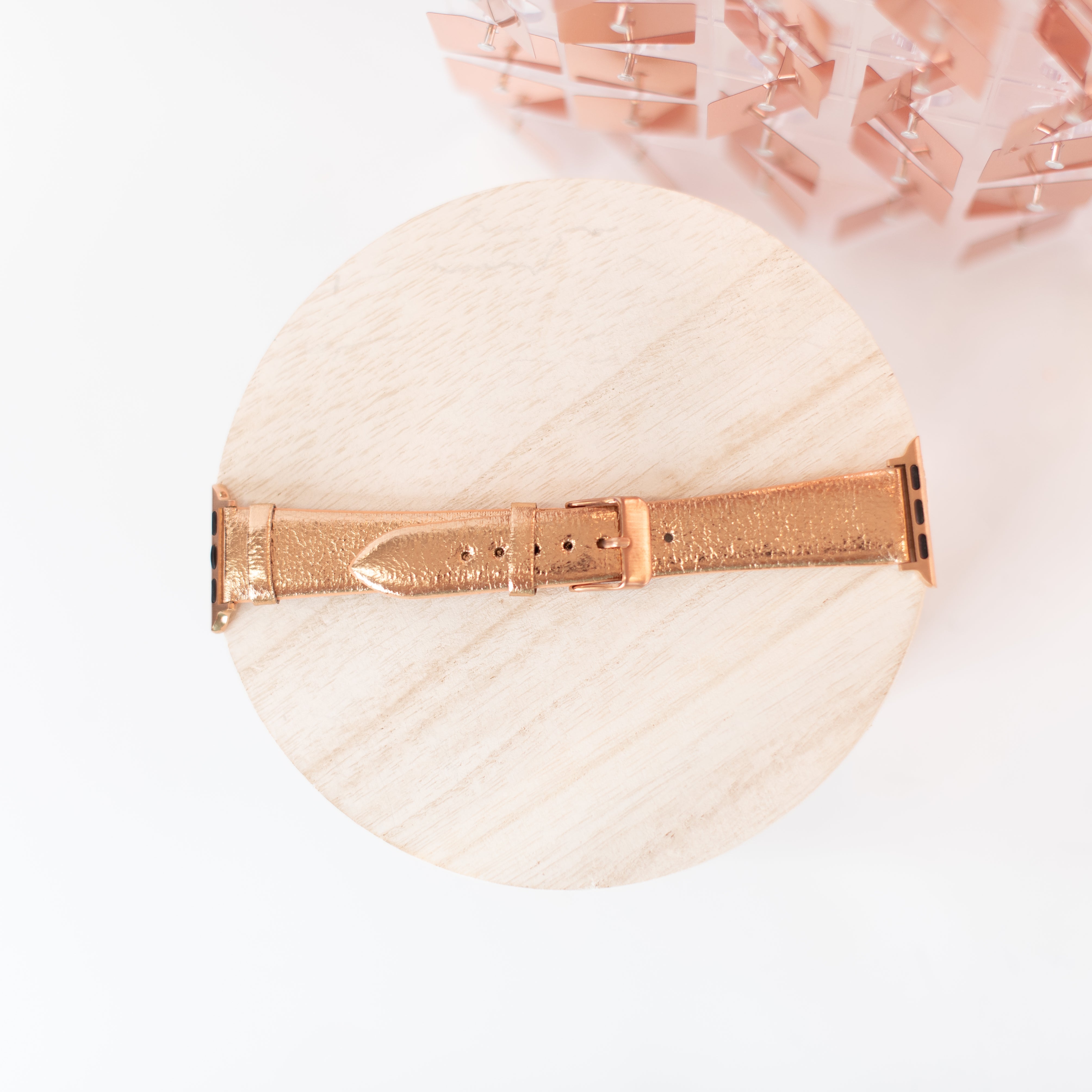 Rose Gold Leather Watch Band-Dear Me Southern Boutique, located in DeRidder, Louisiana