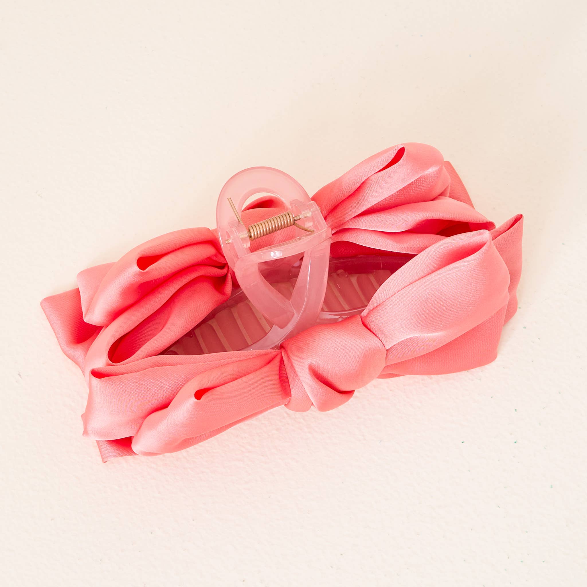 Rose - Satin Bougie Bow Claw Clip-Hair Clip-Dear Me Southern Boutique, located in DeRidder, Louisiana